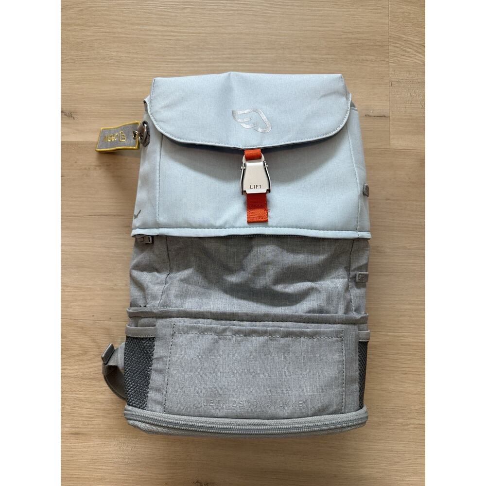 JetKids by Stokke Crew Backpack Blue And Gray Expandable - Picture 3 of 16